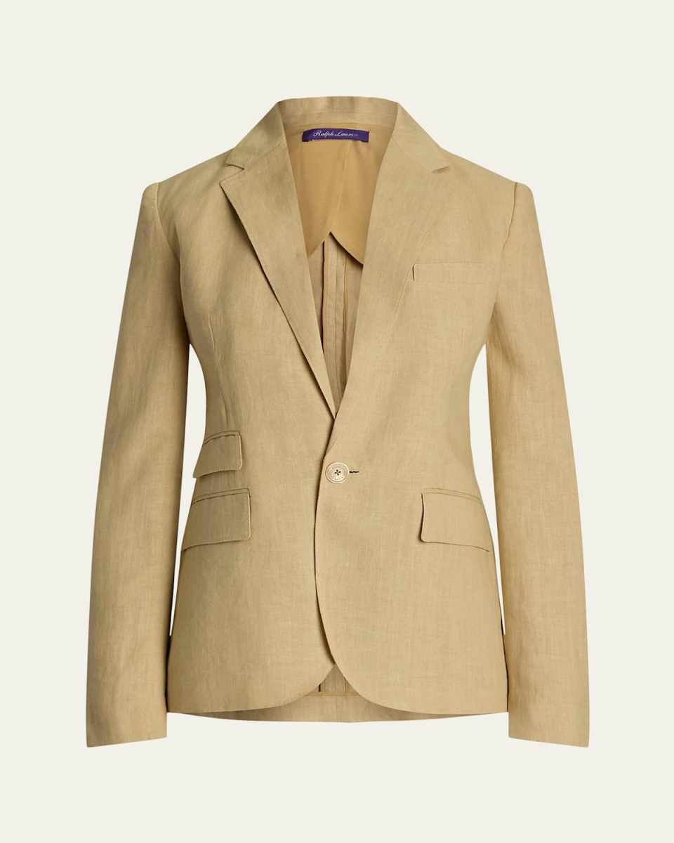 Parker One-Button Linen Jacket
